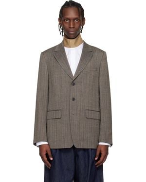Dries Van Noten Loose Wool Blazer - Black