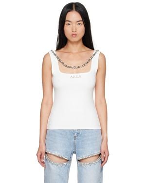 Area '' Nameplate Tank Top - White