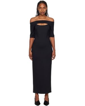 Rosetta Getty Cutout Maxi Dress - Black