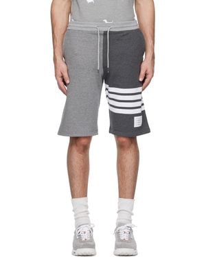 Thom Browne Thom E Classic Loopback 4-bar Sweat Shorts - Black