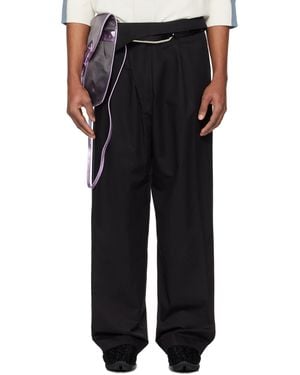 Kiko Kostadinov Navin Wide Leg Trousers - Black