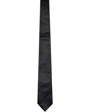 Our Legacy Faux-Leather Tie - Black