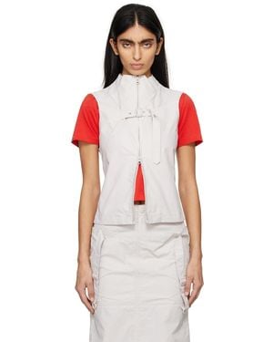 OPEN YY Belted Vest - Red