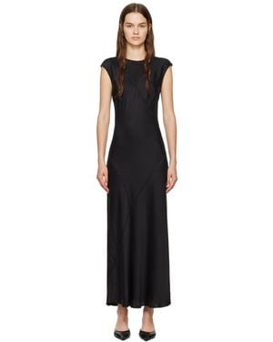 SILK LAUNDRY Splice Maxi Dress - Black