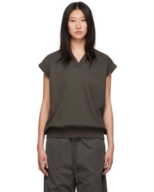 Fear Of God グレー Vネックベスト - ブラック