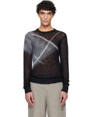 HELIOT EMIL Fluxus Crewneck Jumper - Black