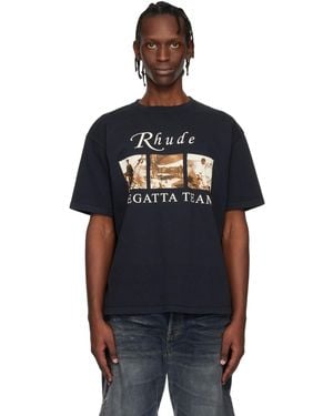 Rhude Usvi Regatta Tour T-Shirt - Black