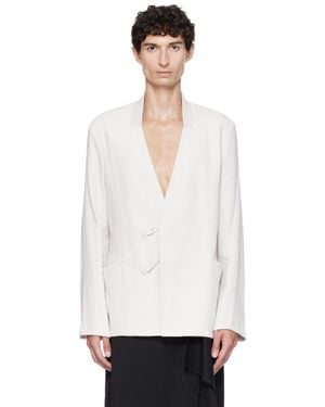 Kiko Kostadinov Off- Koru Slim Blazer - White
