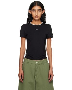 Miaou Rhinestone Mini T-Shirt - Black