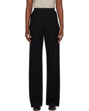 Wardrobe NYC Crepe Bias Cut Trousers - Black