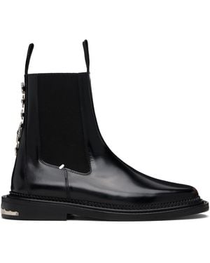 Toga Virilis Leather Aj1295 Chelsea Boots - Black