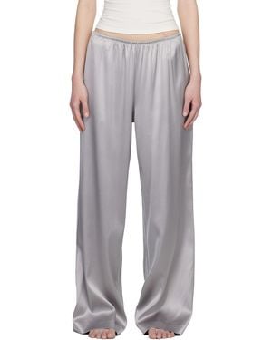 Skims Heavyweight Satin Wide Leg Lounge Trousers - Multicolour