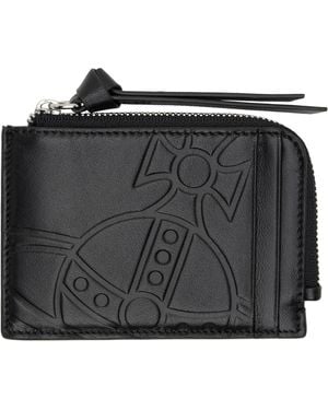 Vivienne Westwood Zip Card Holder - Black