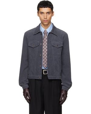 Tonywack Washed Corduroy Type-3 Trucker Jacket - Blue