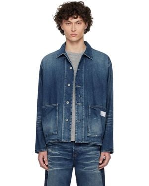 Neighborhood ブルー Washed Lw Coverall デニムジャケット