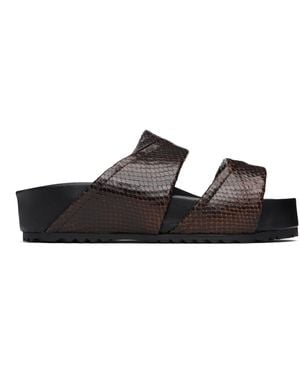 Dries Van Noten Leather Sandals - Black
