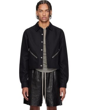 Rick Owens ブラック Temple Tour Alice シャツ