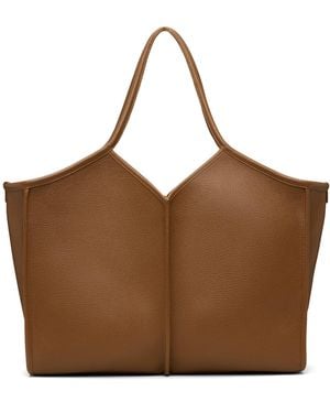 Hereu Calella Medium Squared Tote - Brown