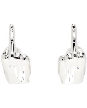 Y. Project Mini Fuck You Earrings - Black