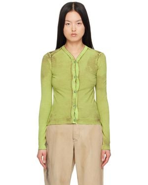 Acne Studios ーン ボタンアップ カーディガン - イエロー