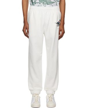 Lacoste Netflixエディション ホワイト スウェットパンツ