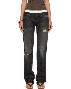 Raimundo Langlois Ssense Exclusive Slim Straight Jeans - Black