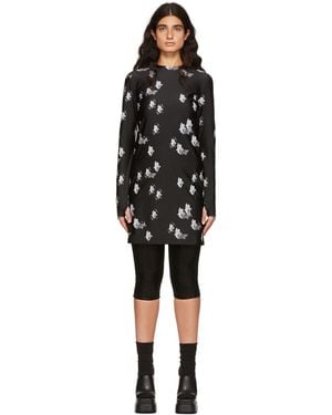 we11done Artwork Mini Dress - Black