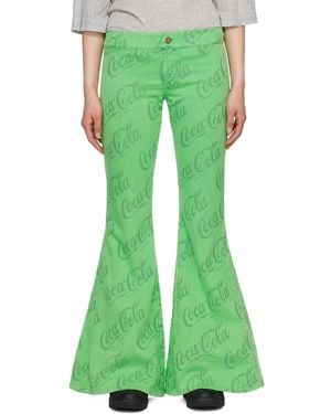 ERL Jacquard Jeans - Green