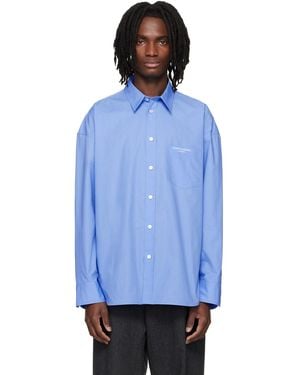 WOOYOUNGMI Oversized Cotton Shirt - Blue