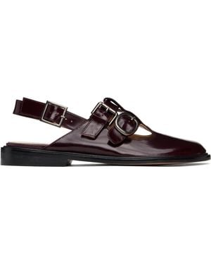 Cordera Slingback Mary-Jane Loafers - Black