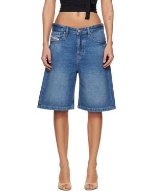 DIESEL Clean-Washed Denim Shorts - Blue