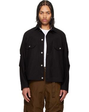 Sacai Cotton Typewriter Jacket - Black