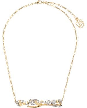 Burberry Logo Chain Necklace - White
