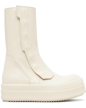 Rick Owens Off- Temple Moto Turbogeo Trainers - Natural