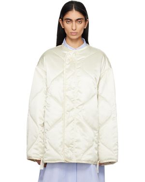 JW Anderson オフホワイト オーバーサイズ キルティングジャケット