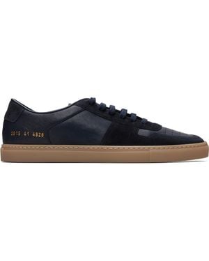 Common Projects Baskets Bball Bleu Marine En Suède Et En Cuir