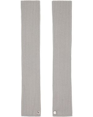 Rick Owens Concordians Rasato Knit Arm Warmers - Black