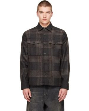 Rag & Bone Austin Plaid Double-Face Shirt - Black