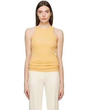 TOTEME Fluid Tank Top - Yellow