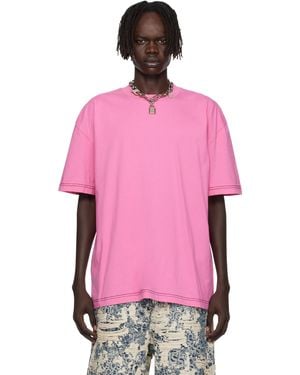 Acne Studios Logo T-Shirt - Pink