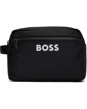 BOSS Recycled Toiletry Bag - Black