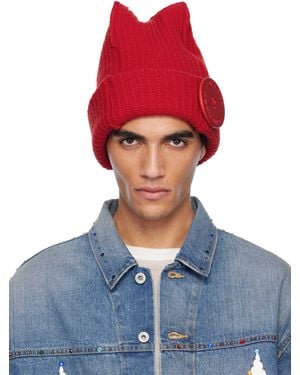 Charles Jeffrey Box Beanie - White