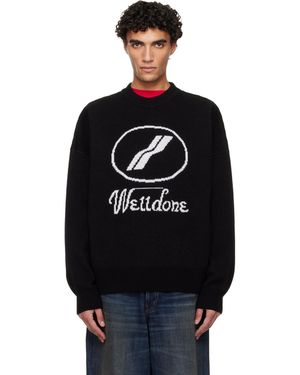 we11done Logo Jqd Jumper - Black