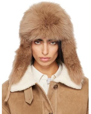 Yves Salomon Chapka Fur Hat - Brown