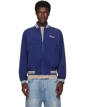 Noah Cotton Varsity Jacket - Blue