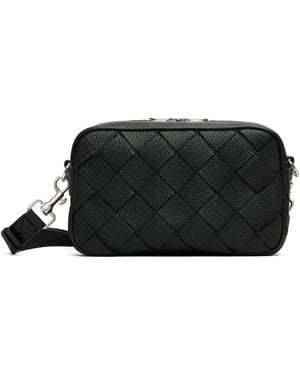 Bottega Veneta Small Intrecciato Camera Bag - Black