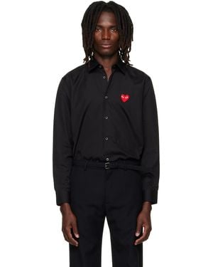 COMME DES GARÇONS PLAY Heart Emblem Shirt - Black