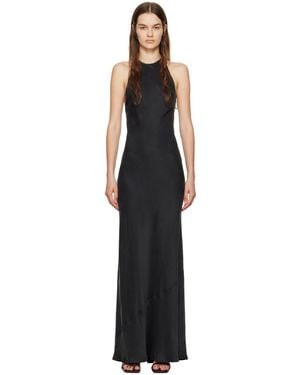 SILK LAUNDRY High Low Maxi Dress - Black