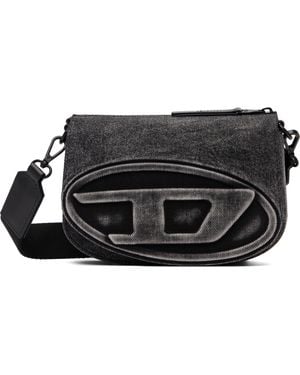 DIESEL Sac Caméra Gris À Logo 1Dr - Noir