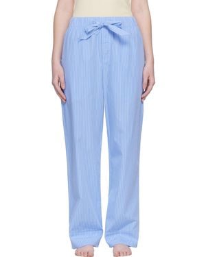 Tekla Poplin Pyjama Trousers - Blue